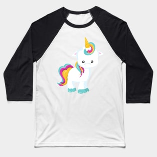 Little Unicorn, Cute Unicorn, Magic Unicorn Baseball T-Shirt